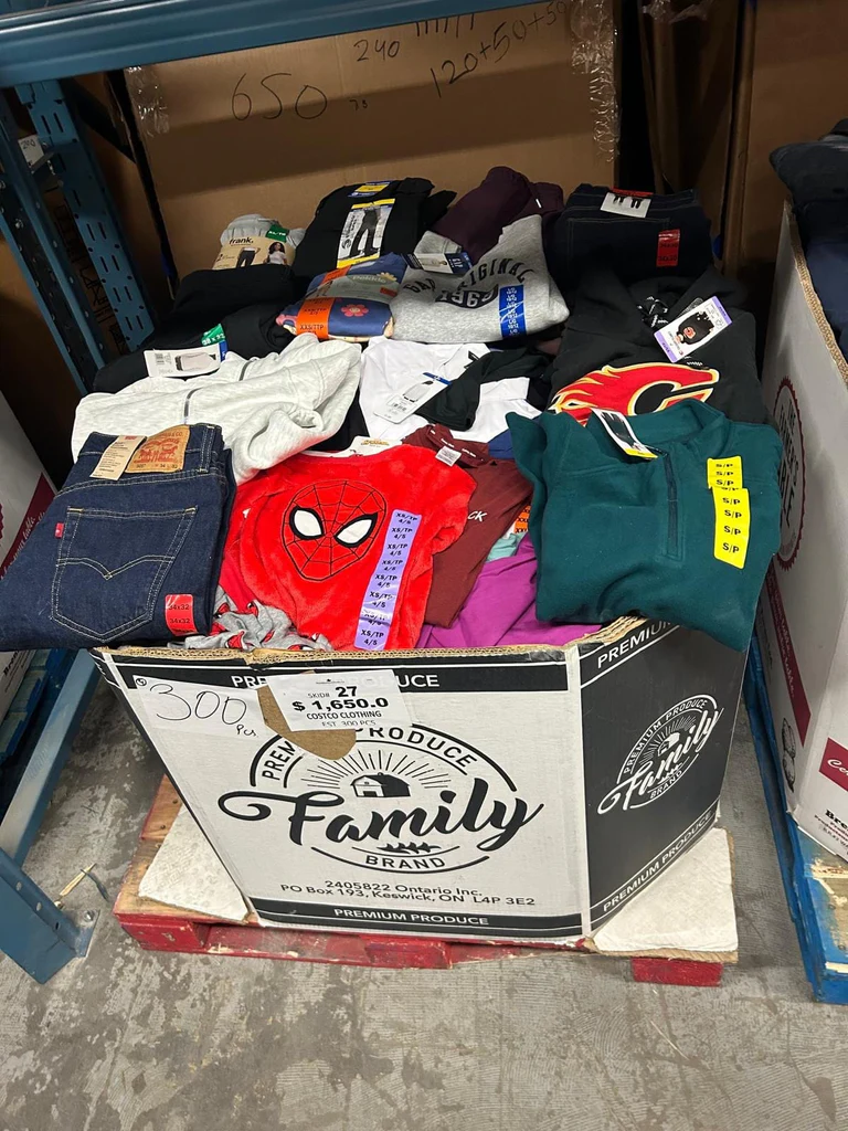 buy clothing liquidation pallets